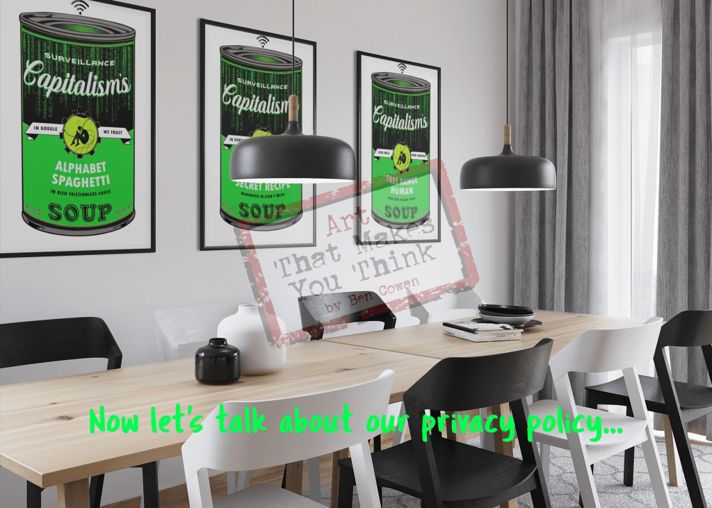 Billionaires Secret Recipe: Surveillance Soup Cans Posters Prints & Visual Artwork