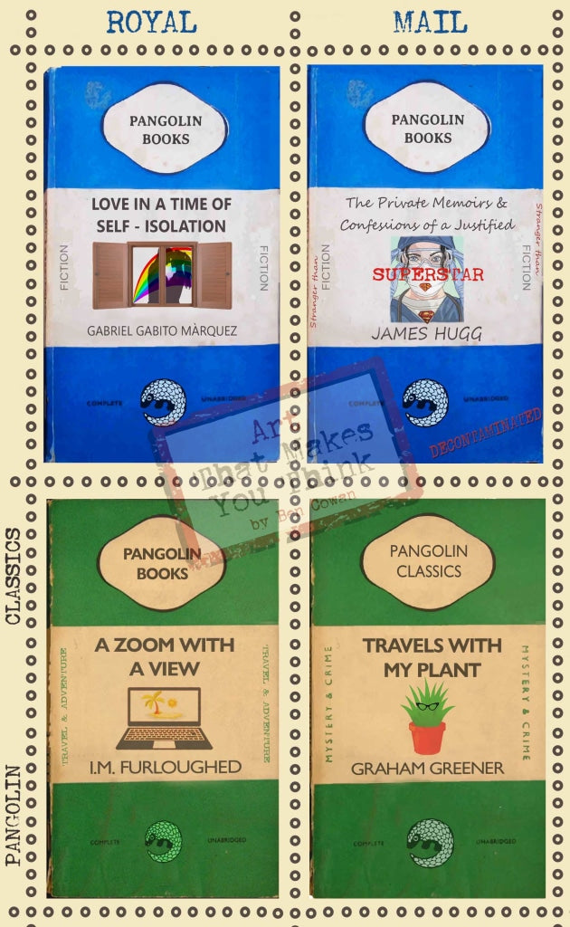 My Illiterate Stamp Collection - Blue/green Posters Prints & Visual Artwork