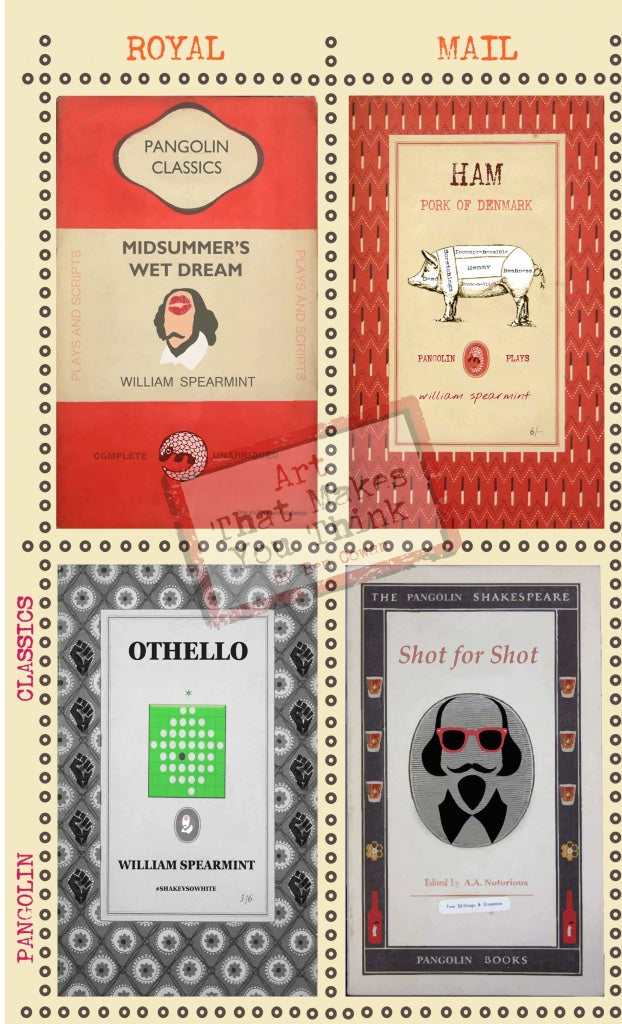 My Illiterate Stamp Collection - Shakespeare Posters Prints & Visual Artwork