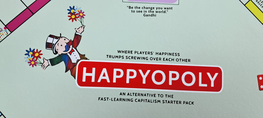 ‘Happyopoly’: What if…Monopoly was based on the Happiness Index? Creating an alternative to the fast-learning capitalism starter pack