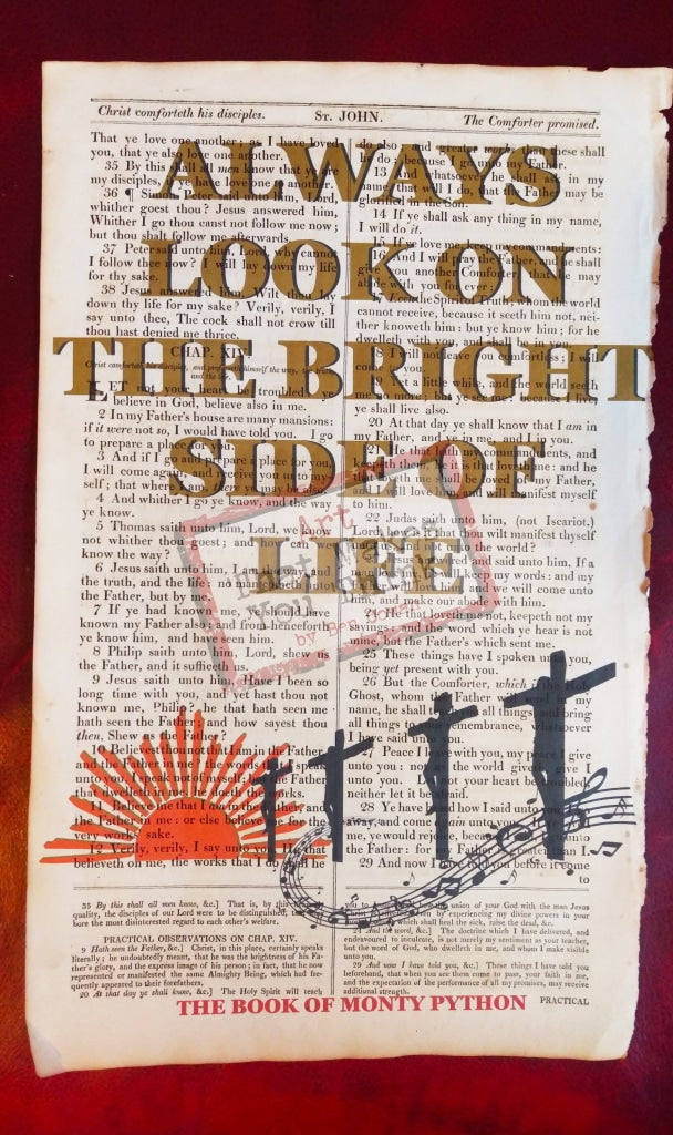 God Spake: Always Look On The Bright Side Of Life (Monty Python) Posters Prints & Visual Artwork