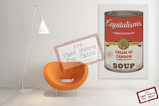 Liquid Capitalism: Cream Of Carbon A3 Posters Prints & Visual Artwork