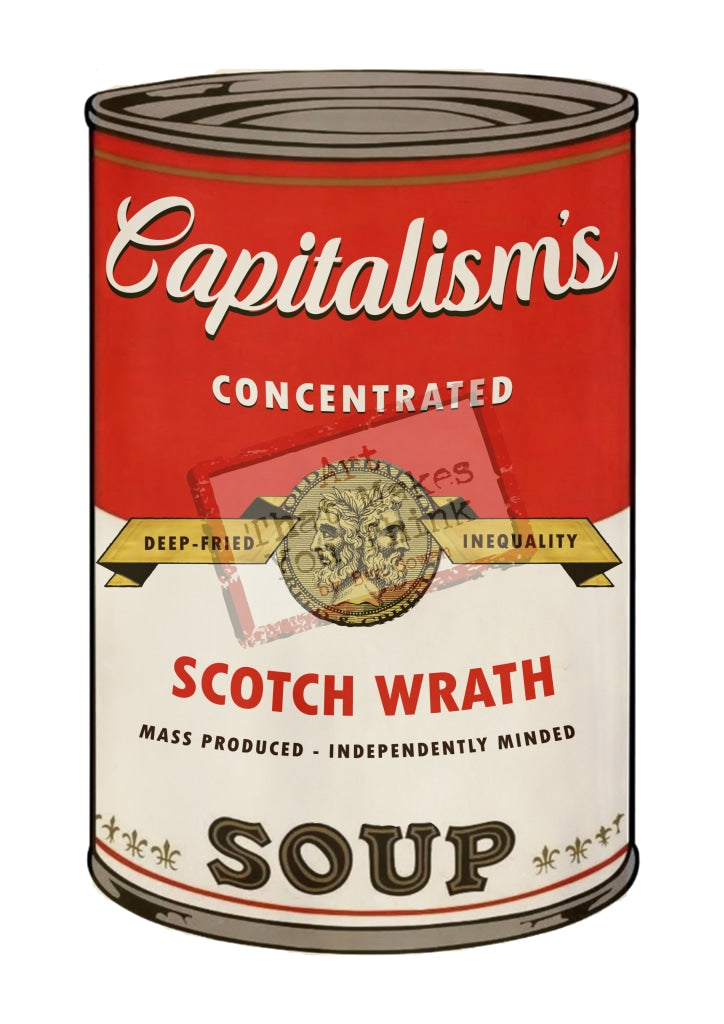 Liquid Capitalism: Scotch Wrath Posters Prints & Visual Artwork