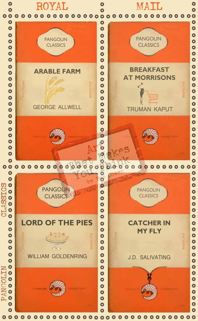 My Illiterate Stamp Collection - Orange Posters Prints & Visual Artwork
